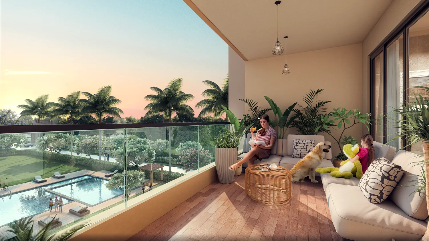Balcony lifestyle view