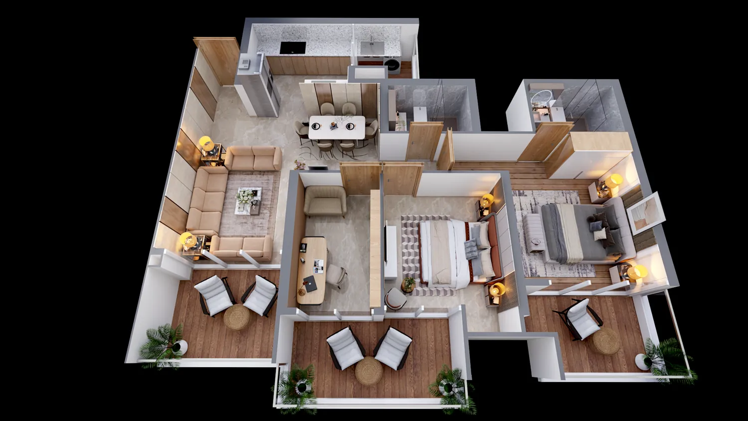 Tower A residence interior concept