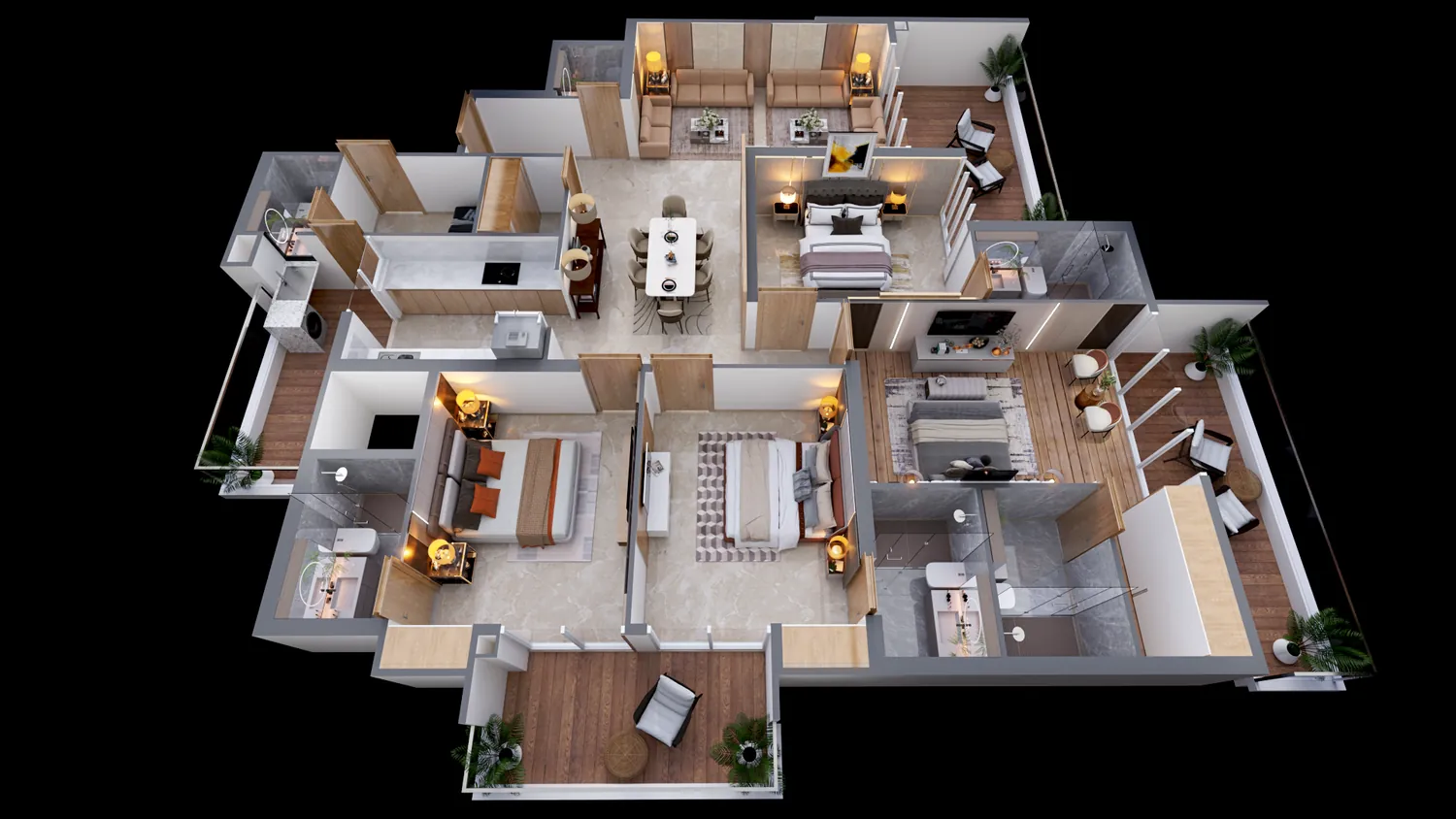 Tower B residence interior concept