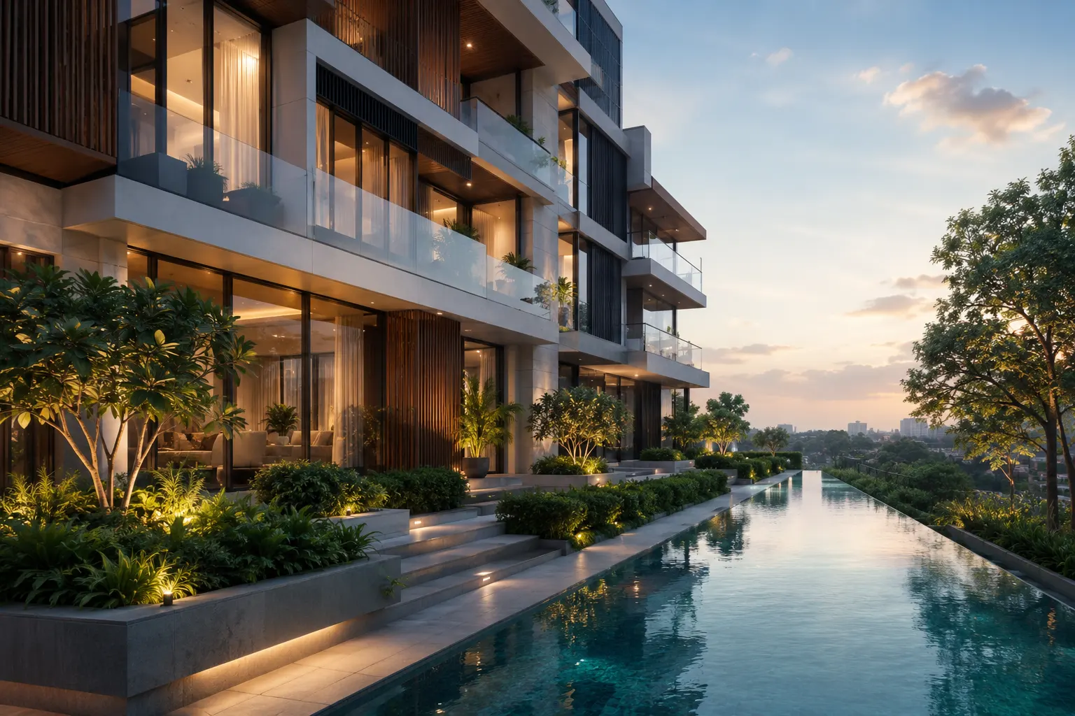 Premium residence living and dining interior