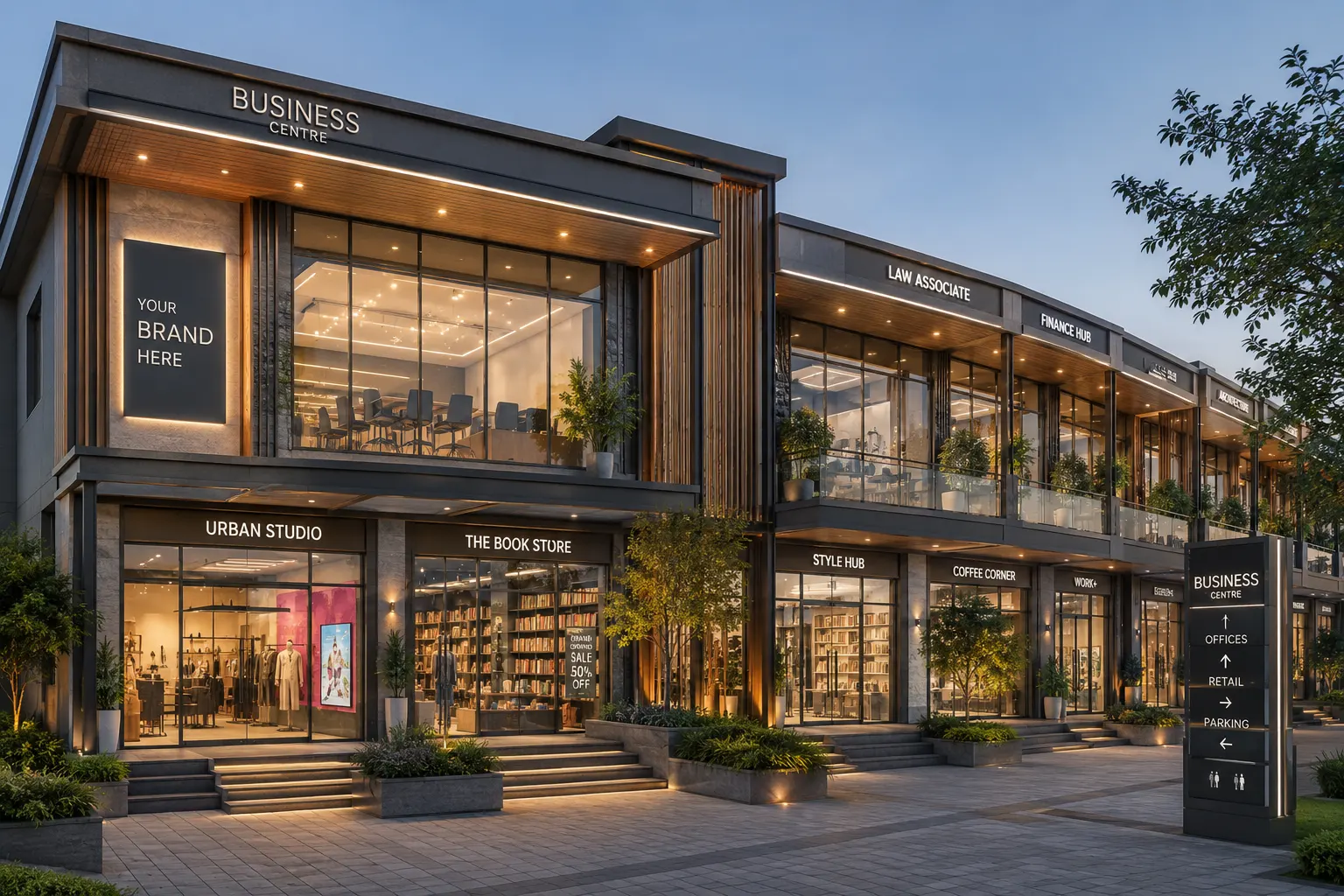 Premium commercial office and business environment